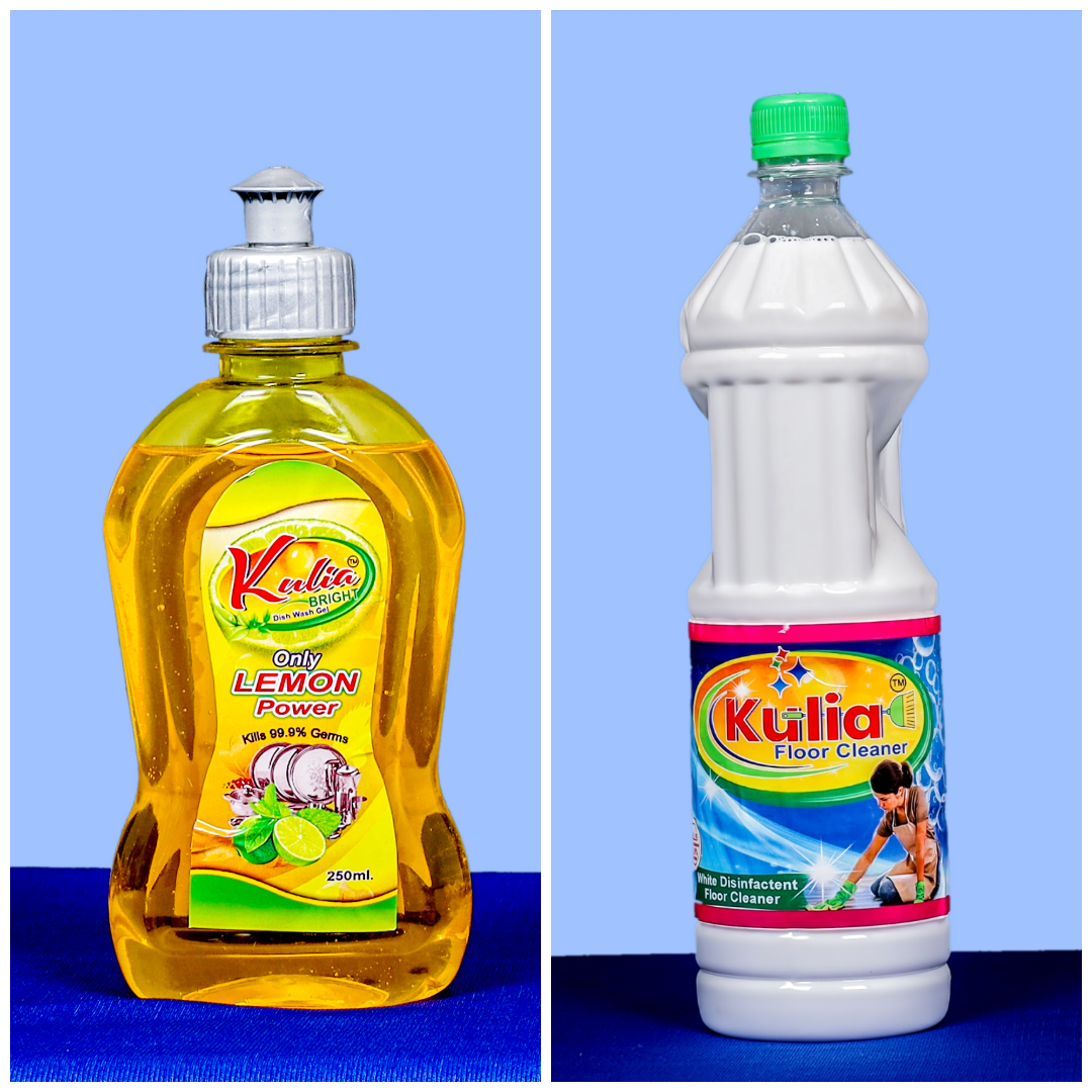 Combo Pack ( 250 ml Dishwash Gel & 1 Ltr Floor Cleaner)